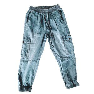 Light Blue Cargo Joggers